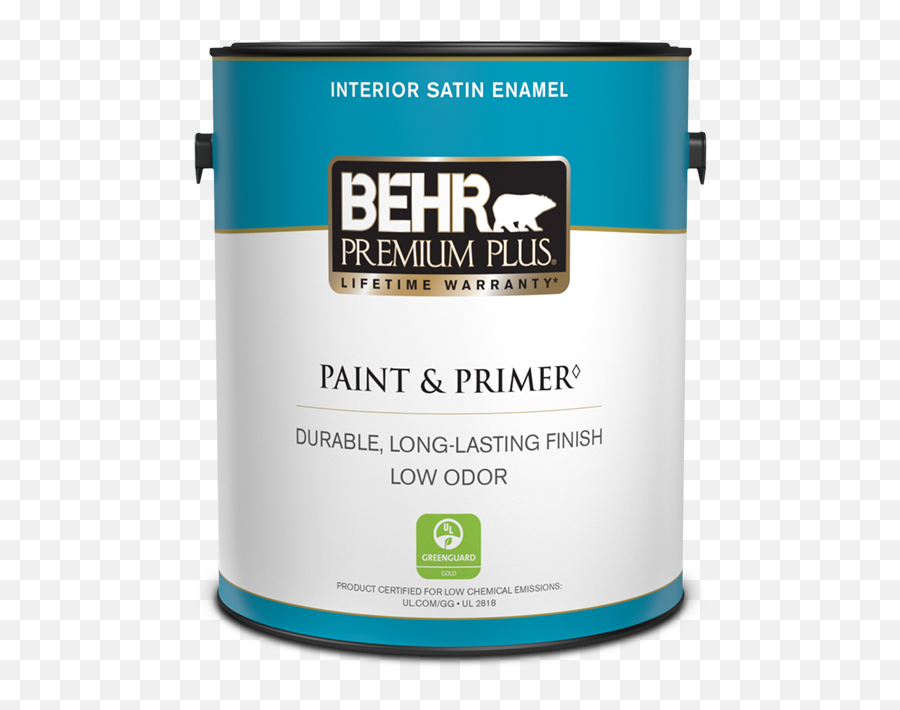 Interior Satin Enamel Stain - Blocking Paint U0026 Primer Behr Behr Paint Can Png,Satin Icon Set