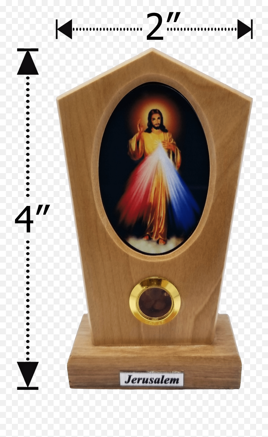 Jesus Divine Mercy Icon Olive Wood Stand - Jesus Divine Mercy Icon Olive Wood Stand Png,Ten Commandments Icon