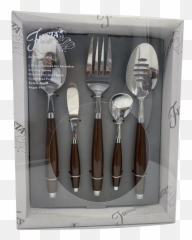 1970s Fiesta Hostess Serving Utensil Set - 5 Pieces Fork png