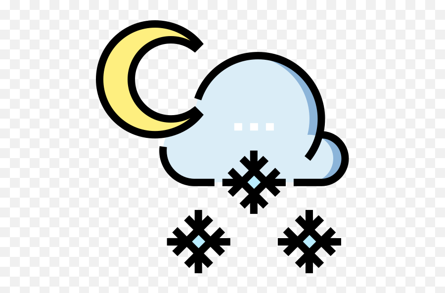 Snow Icon From Weather Pack Style - Lineal Color Download Dot Png,Free Weather Icon Set Png