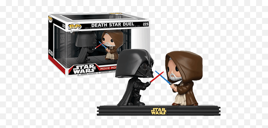 Star Wars - Darth Vader And Obiwan Kenobi Death Star Duel Movie Moments 2pack Pop Vinyl Figure Funko Pop Star Wars Movie Moments Png,Obi Wan Kenobi Png