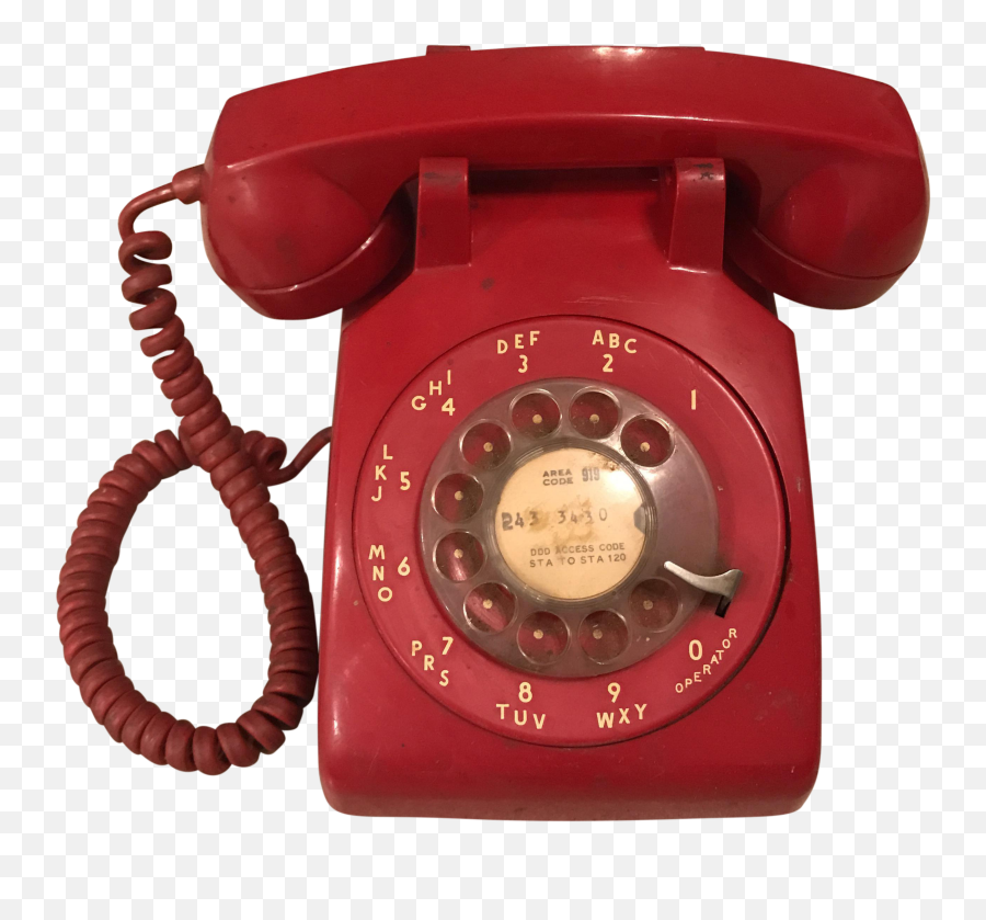 Png Vintage Red Rotary Dial Phone - Red Rotary Phone Png,Red Phone Png