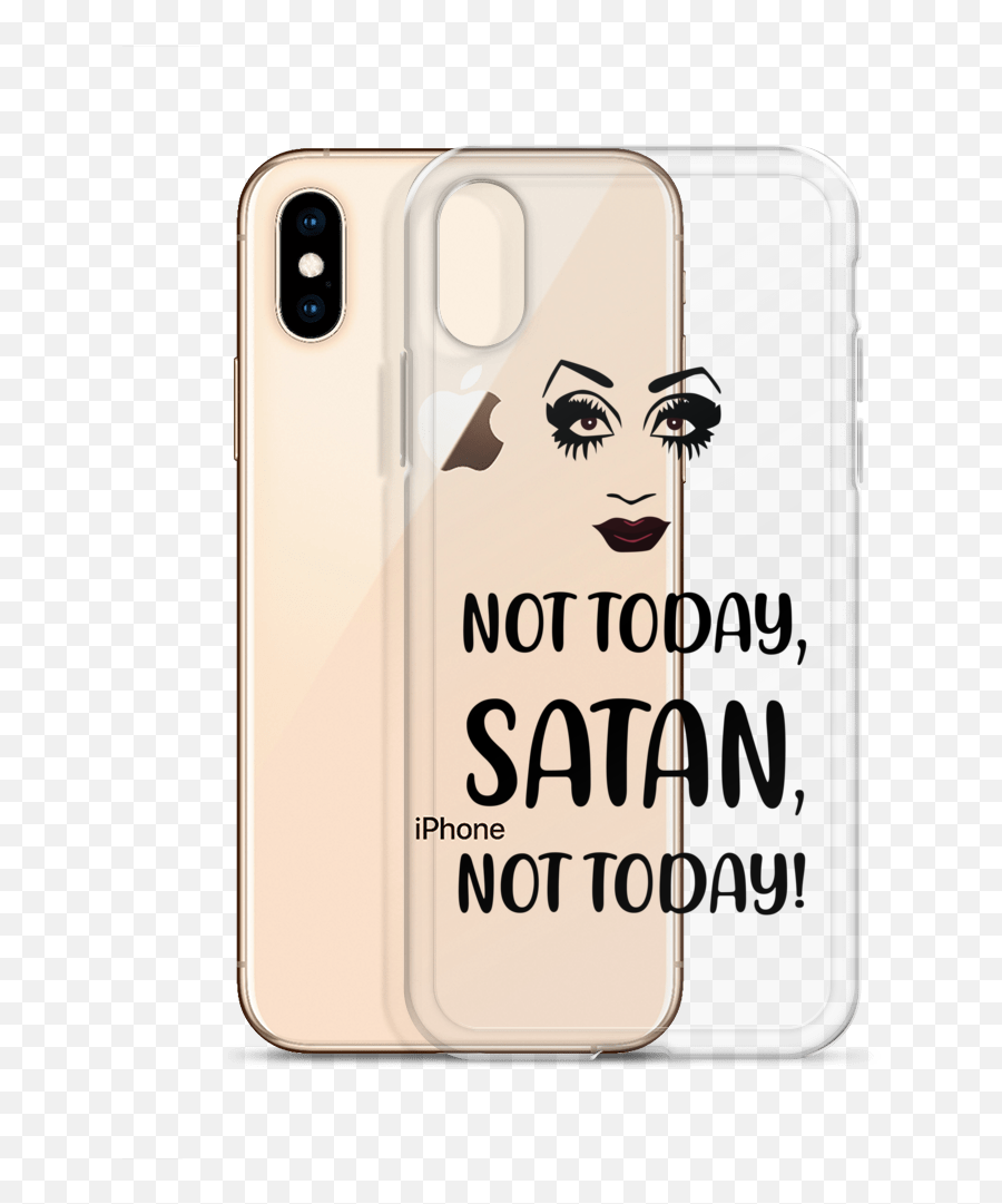 Not Today Satan Iphone Case - Mobile Phone Case Png,Satan Transparent