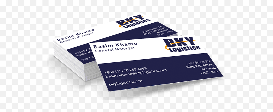 Bky Logistics Business Card - Pit Designs Projects Business Card Logistics Png,Business Cards Png