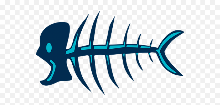 Dead Fish Cartoon Png Transparent - Fishbone Png,Dead Fish Png