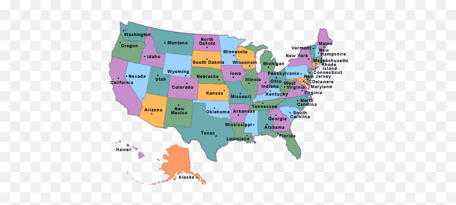 List Of State Statute Limitations For Credit Cards - Map Of The United States Png,Limitations Png