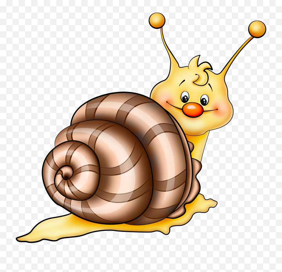 Brown Snail Cartoon Png Picture - Snail Cartoon Png,Nose Clipart Png