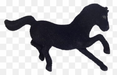 35 Flocked Mustang Pick - Black 12 Pc Pkg Mustang Horse Png,Mustang Mascot Logo