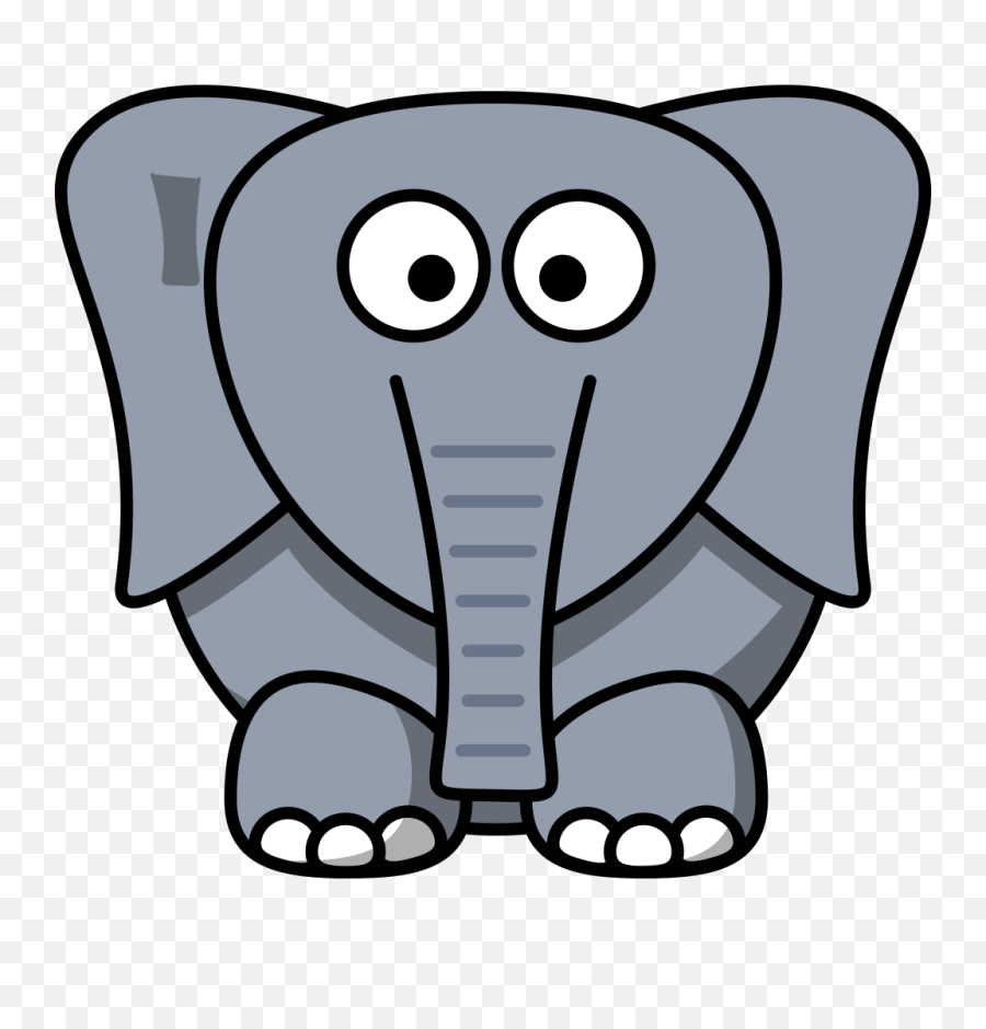 Free Cartoon Animals Png Download - Cartoon Elephant Front View,Cartoon Animals Png