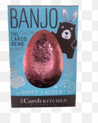 The Carob Kitchen - Banjo The Easter Bunny Gifted Egg 100g Option Of 3 Colours To Select From Carob Coconut Png,Chocolate Bunny Png