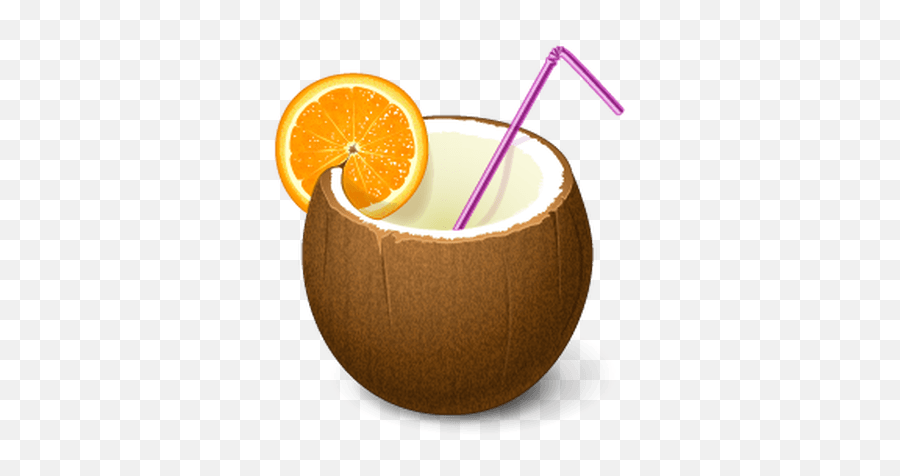 Coconut Trio Open Transparent Png - Coconut With Straw Png,Coconuts Png