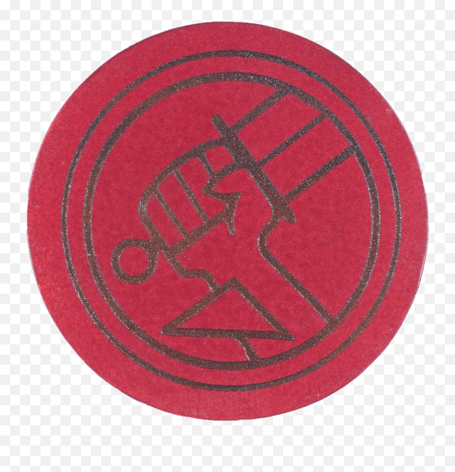 Hellboy Brpd Inspired Coaster - Circle Png,Hellboy Logo Png