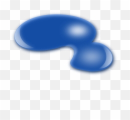 Liquid Puddle Blue - Clip Art png