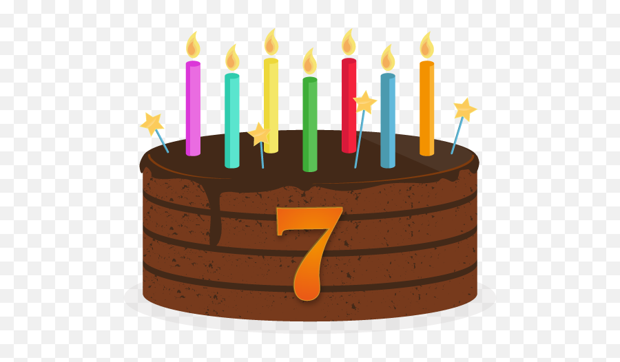 Birthday Cake Png - Cake Birthday 7 Years,Happy Birthday Cake Png
