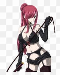 Fairy Tail Erza Scarlet Badass - Sexy Anime Girl Tied Up Png,Erza Scarlet Png
