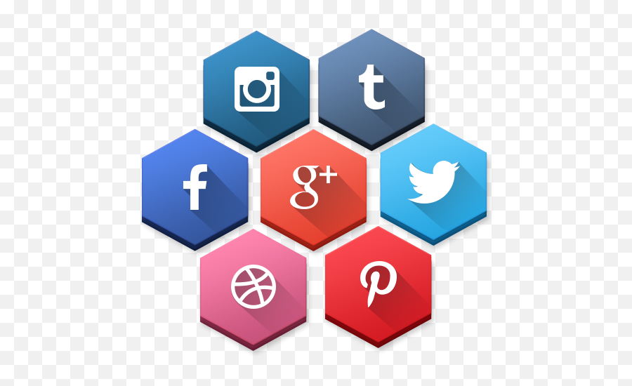 40 Free Hexagonal Social Media Icons - Social Media Icon Png File,Social Media Icons Png
