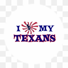 Download I Love My Texans - Circle png