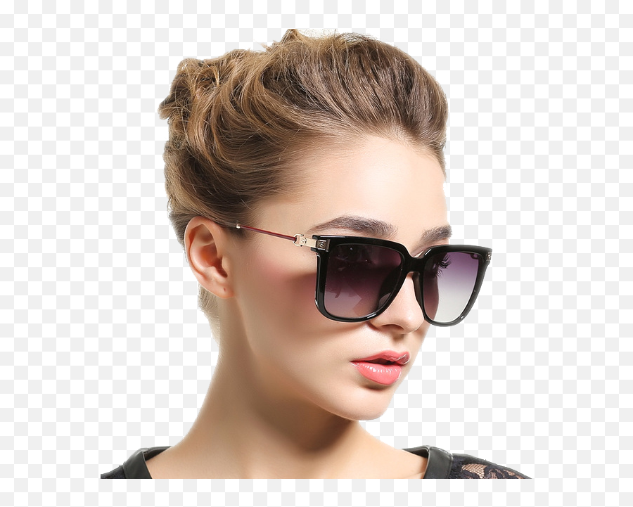 Fashionable Women Wearing Sunglasses - Square Sunglasses For Women Png,Cool Glasses Png