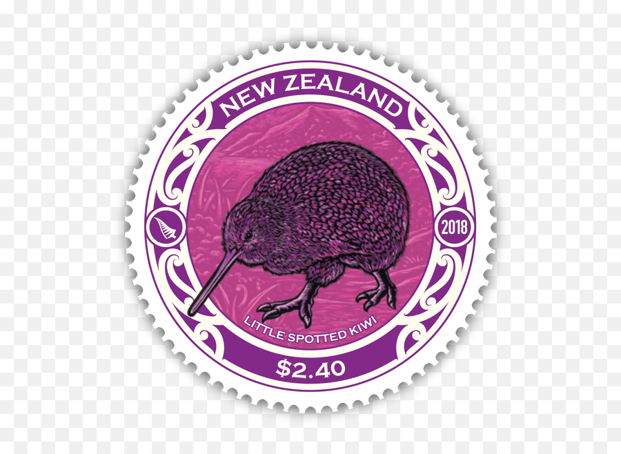 New Zealand 2018 - Round Kiwi Postage Stamps Postal Great Spotted Kiwi Stamps Png,Classified Stamp Png