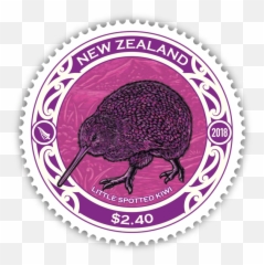 New Zealand 2018 - Round Kiwi Postage stamps Postal Great Spotted Stamps png