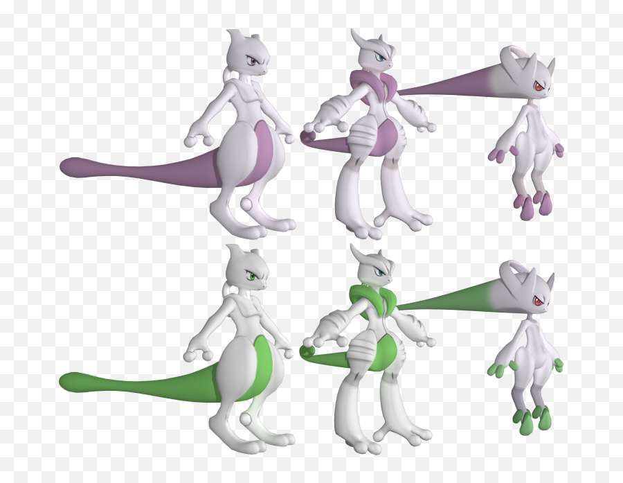 3ds - Pokémon X Y 150 Mewtwo The Models Resource Mewtwo Model Png,Mewtwo Png