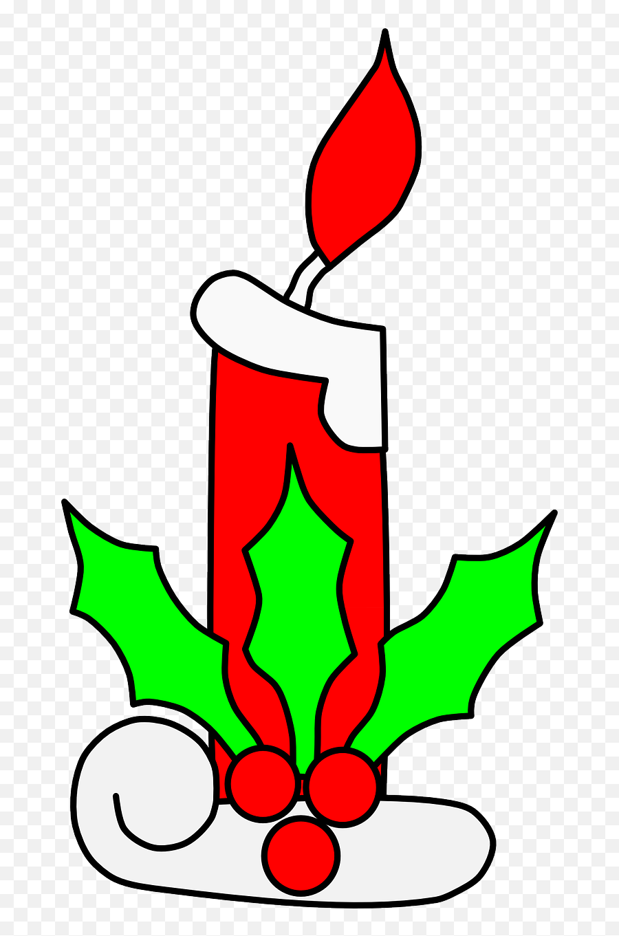 Candle Christmas Light Leaves Png Image - Christmas Candle Clip Art,Christmas Leaves Png