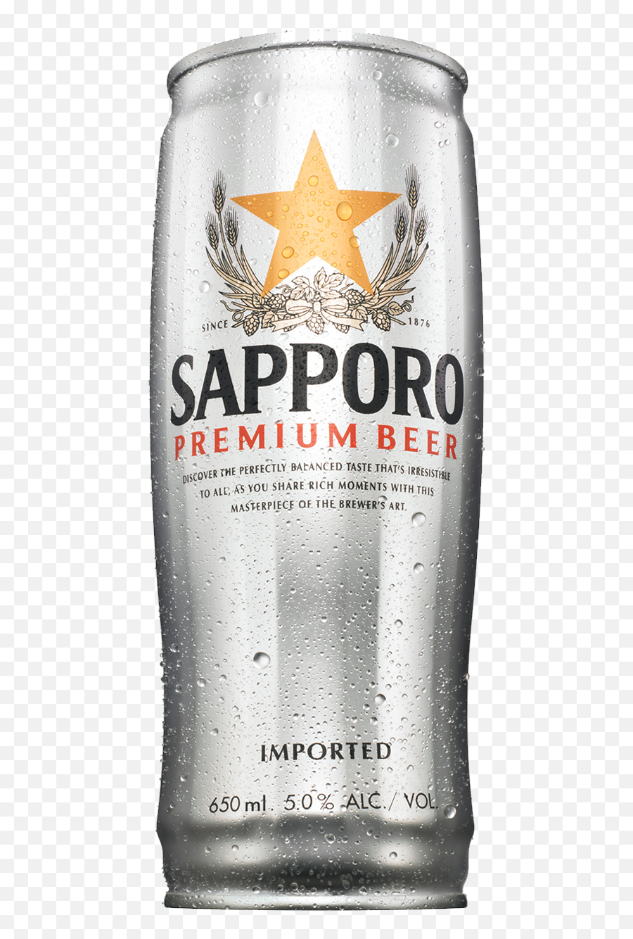 Sapporo Premium Draft Beer Can Png
