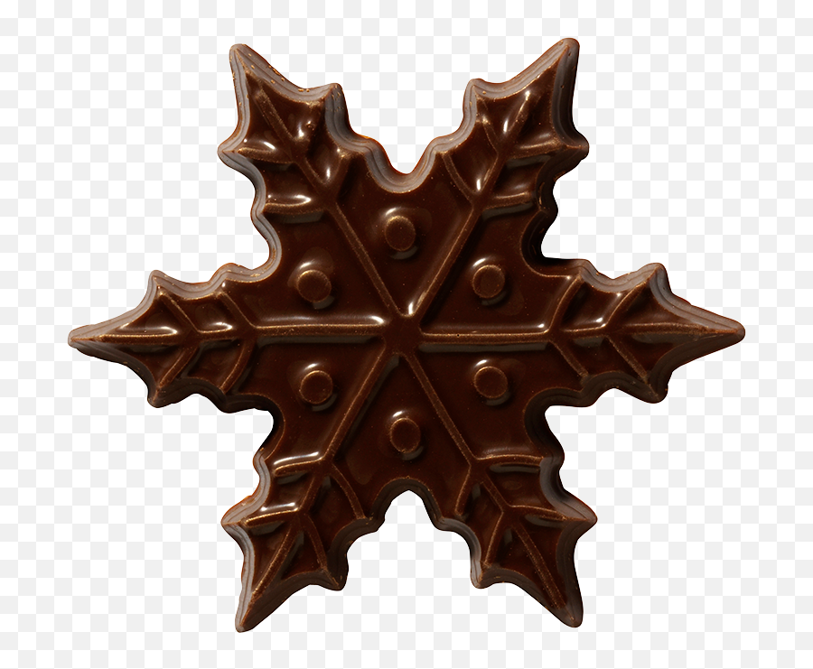 Dark Chocolate Snowflake 6cm Mona Lisa - Season Logos Png,Snowflakes Transparent