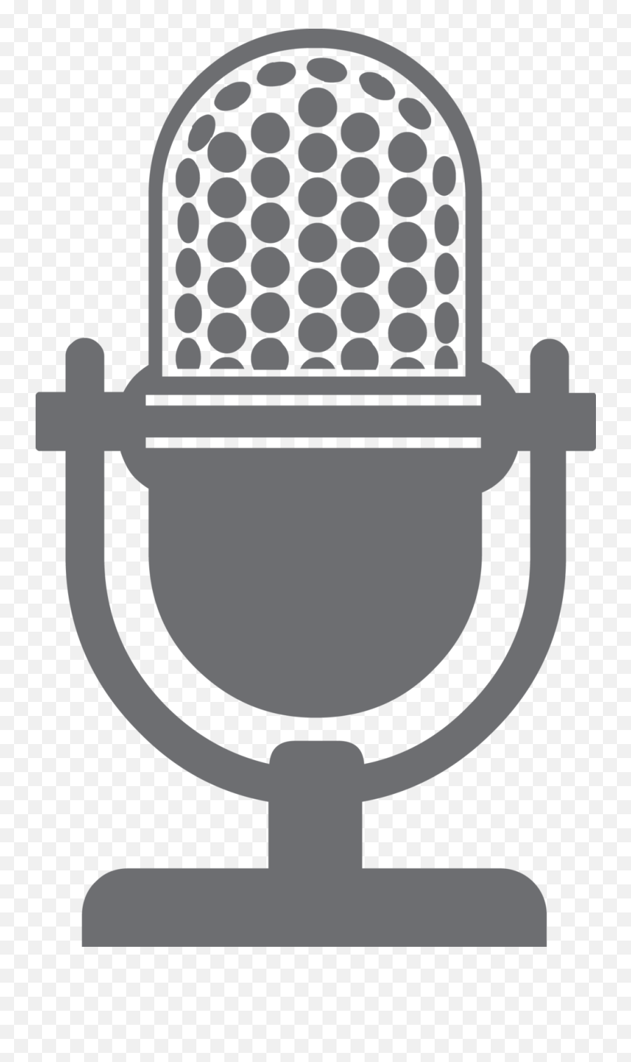 Download Microphone Grey - Podcast Microphone Icon Png Podcast Mic Png Vector,Microphone Clipart Png