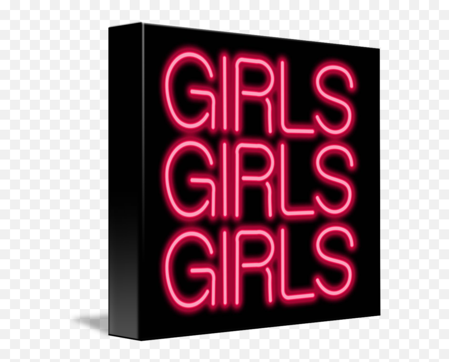 Girls Neon Sign By Ricky Barnard - Electronic Signage Png,Neon Sign Png
