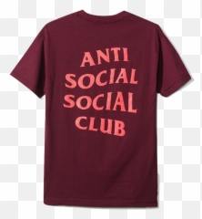 Anti Social Club Logo Tee - Short Sleeve Png,Anti Social Social Club Logo