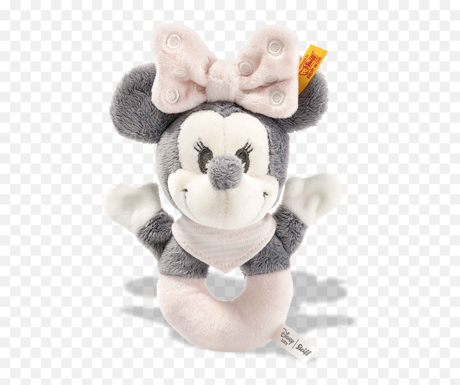Steiff Minnie Mouse Grip Toy With Rattle - Minnie Mouse Png,Minnie Mouse Pink Png