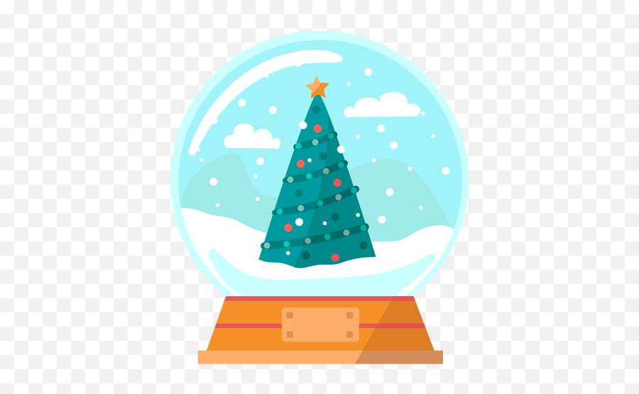 Christmas Tree Snow Globe - Transparent Png U0026 Svg Vector File Globo De Neve Png,Snow Tree Png