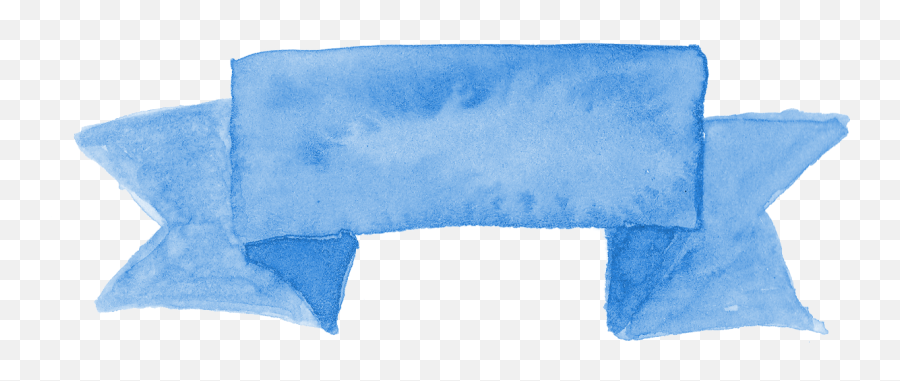 8 Blue Watercolor Ribbon Banner Png Transparent Onlygfxcom - Blue Watercolor Banner Png,Blue Ribbon Png