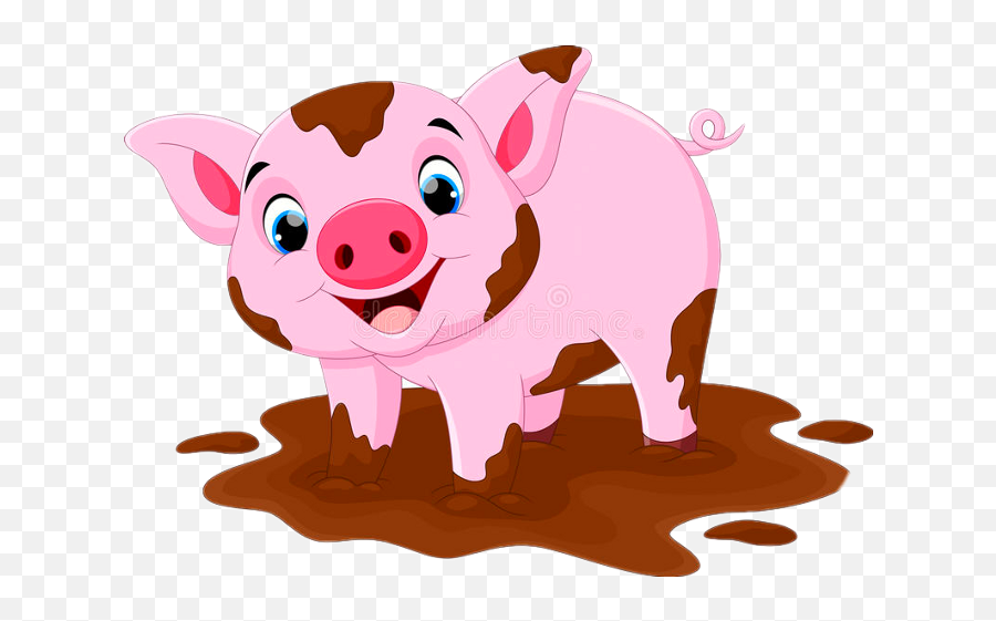 Pig In Mud Cartoon Clipart - Full Size Clipart 1565056 Imagenes Animadas De Un Cerdo Png,Mud Png