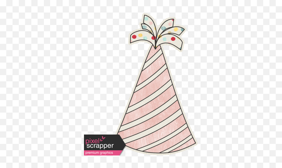 Birthday Wishes - Pink Party Hat Sticker Graphic By Sheila Party Hat Png,Birthday Hat Transparent