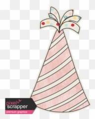 Birthday Wishes - Pink Party Hat Sticker graphic by Sheila png