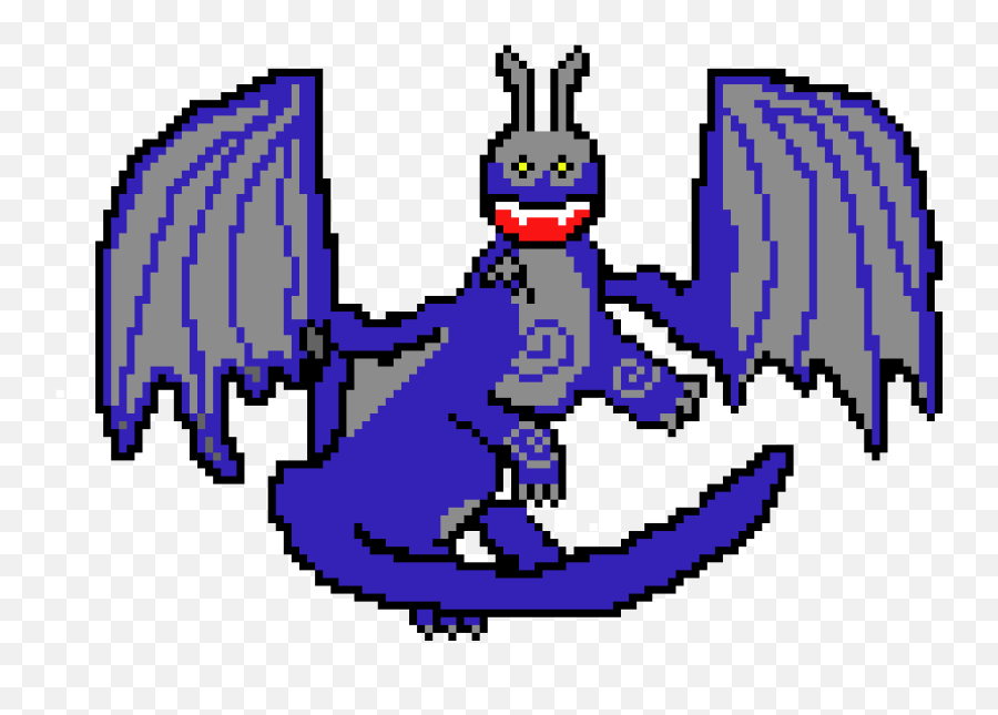 Ice Dragon Forward Open Mouth Pixel Art Maker - Portable Network Graphics Png,Open Mouth Png