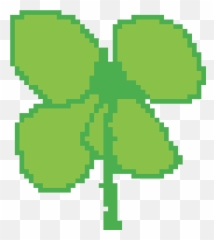 Pixilart - four leaf clover by supernoah6 Minecraft Enchanted Book Png