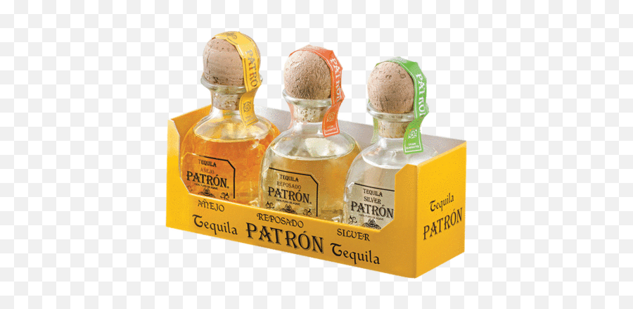 Patron Mini Gift Set - Patron Tequila Mini Png,Patron Bottle Png