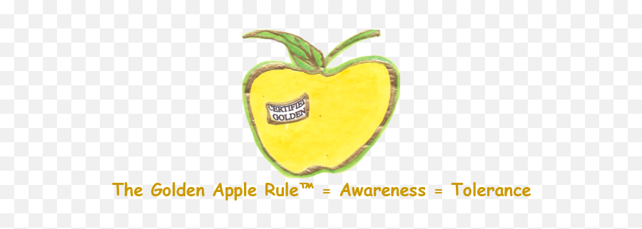 The Golden Apple Rule - Cartoon Apple Core Png,Golden Apple Logo
