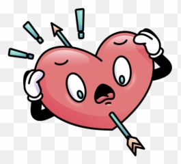 Shocked Heart Shot Colored - Transparent Png U0026 Svg Vector File Happy,Heart Cartoon Png