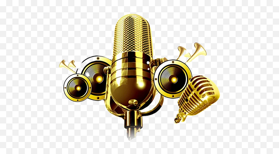 Music Services - Microphone Gold Png,Gold Microphone Png