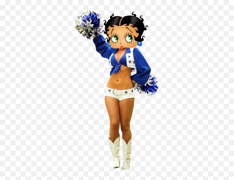 Download Betty Boop Cowboys Cheerleader Photo - Dallas Betty Boop Dallas Cowboys Clipart Png,Cheerleader Silhouette Png
