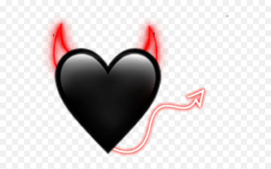 Devil Demon Horn Tail Emoji Love - Language Png,Demon Horns Transparent