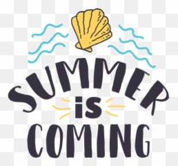 Summer Is Coming Shell Wave Badge - Png