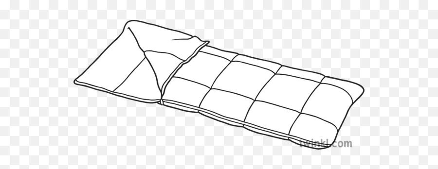 Sleeping Bag Camping Equipment Outdoors Leisure Eyfs Black - Sleeping Bag Black And White Png,Sleeping Bag Png