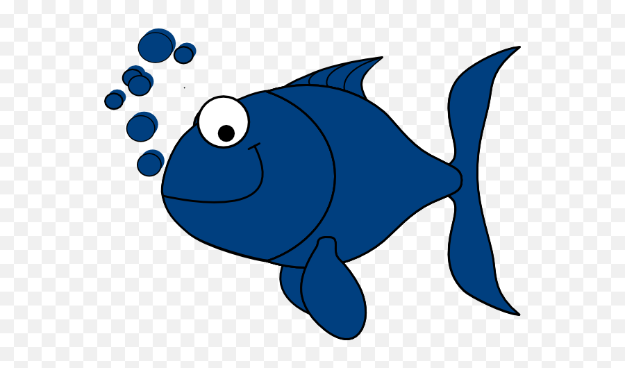 Fish Free Content Salmon Clip Art - Fish Cartoon Image Png Blue Fish Clipart,Salmon Transparent Background