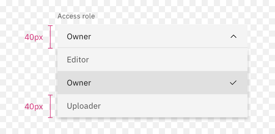 Dropdown U2013 Carbon Design System - Horizontal Png,Start Menu X Options Icon