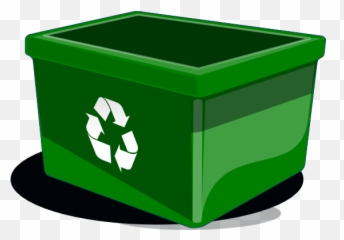 Green Clipart Recycle Bin Transparent - Green Recycle Bin Clipart Png,Recycle Transparent